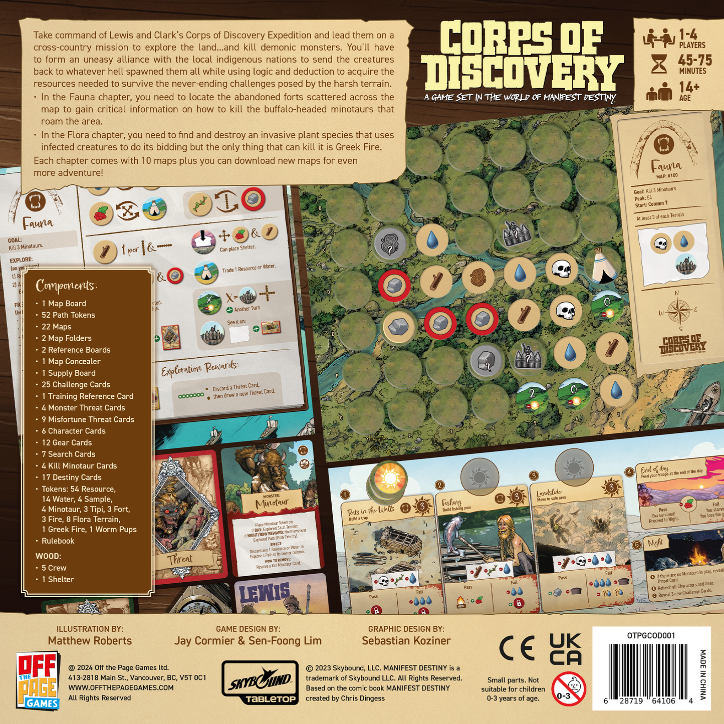 Corps of Discovery board game box back