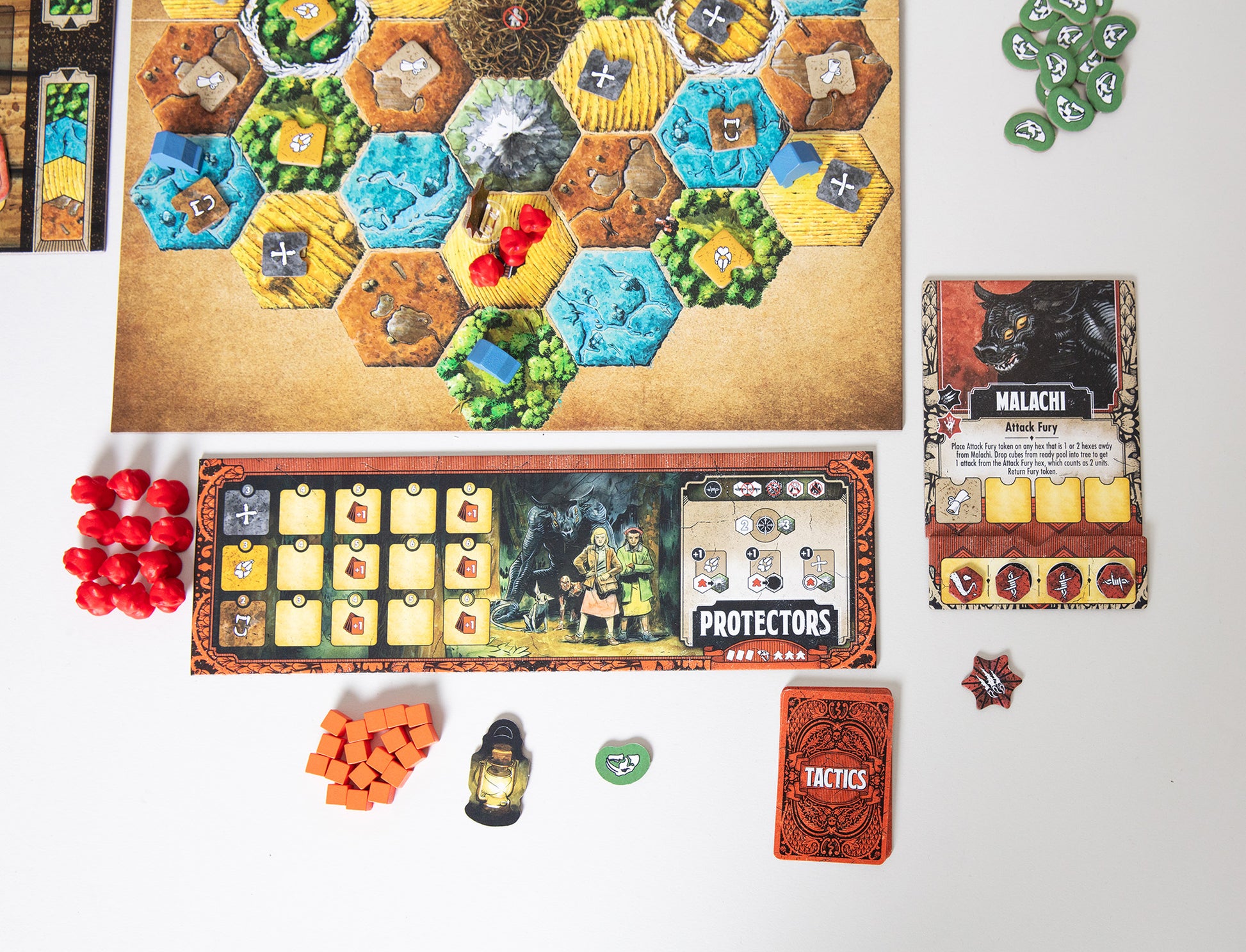 Harrow County board game protectors components