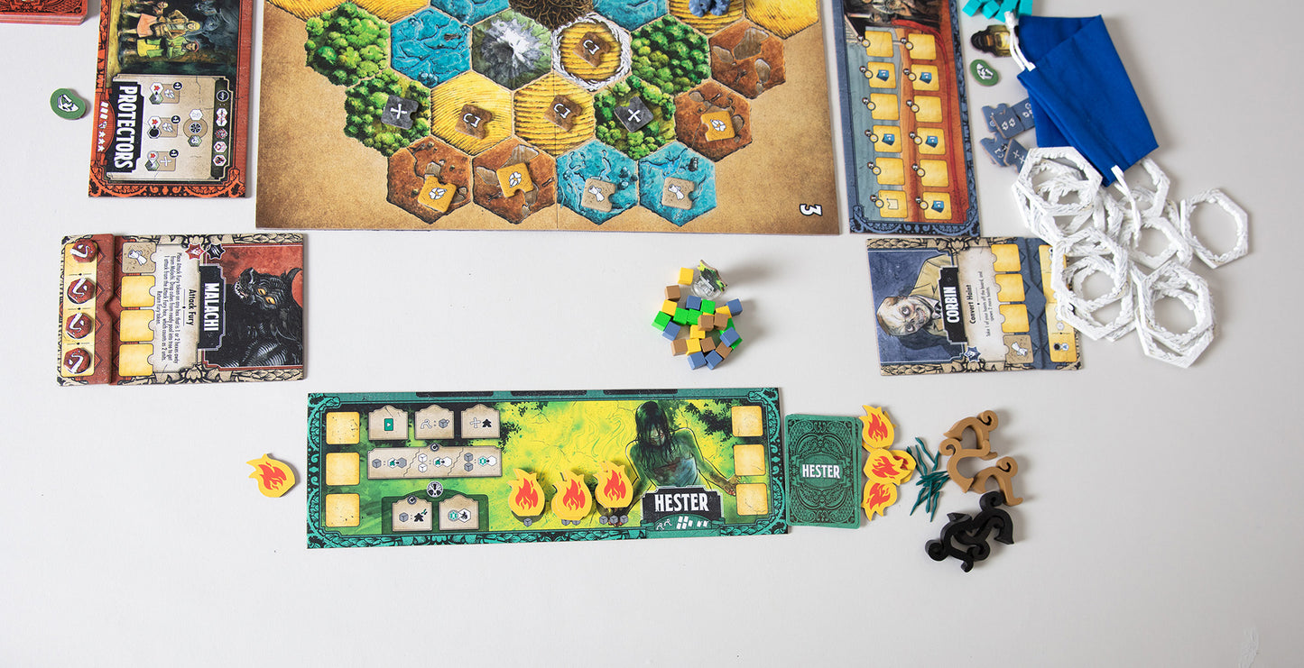 Harrow County board game hester board