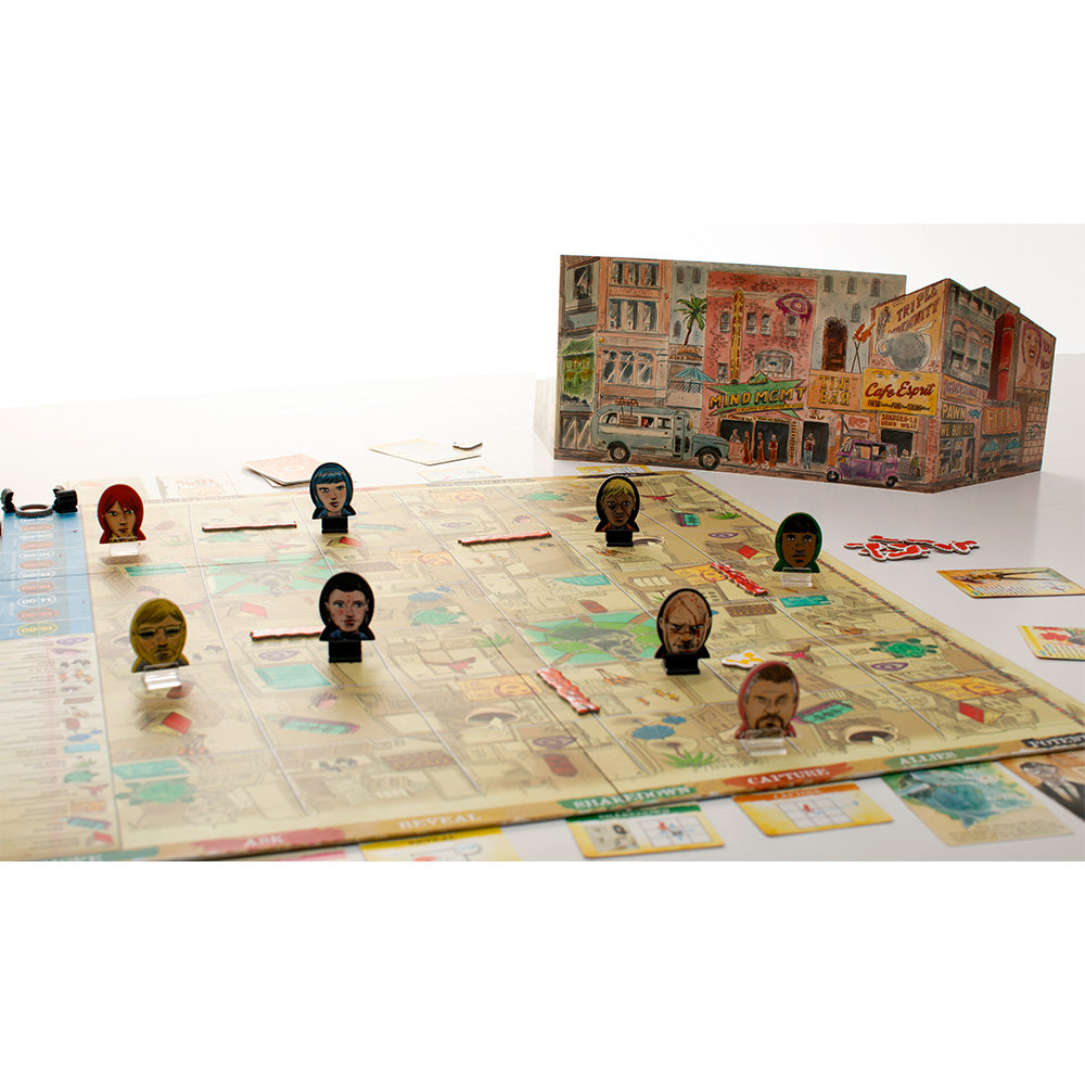 MIND MGMT board game characters on board