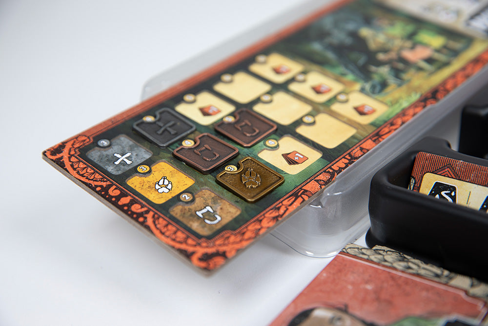 Harrow County board game satchel faction metal ability token